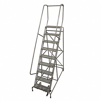 Rolling Ladder Steel 120In. H. Gray MPN:1009R2632A6E10B4AC1P6