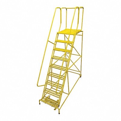 Rolling Ladder Steel 120In. H. Yellow MPN:1009R2632A6E30B4C2P6