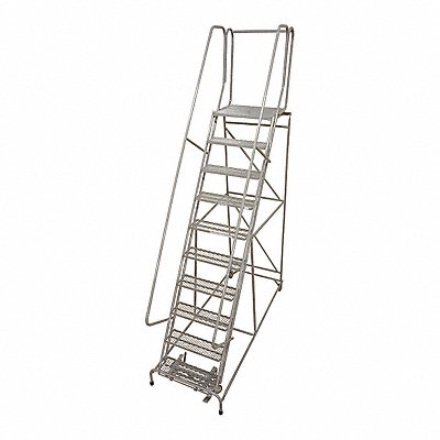 Rolling Ladder Steel 130In. H. Gray MPN:1010R2632A2E10B4AC1P6