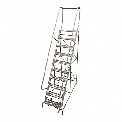 Rolling Ladder Steel 130In. H. Gray MPN:1010R3232A1E10B4C1P6