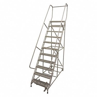 Rolling Ladder 162in.H x 32in.W Serrated MPN:1012R2632A3E10B4SSP3