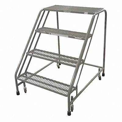 Rolling Ladder Steel 40In. H. Gray MPN:1204N3232A1E12B3C1P6