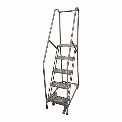 Rolling Ladder Steel 70In. H. Gray MPN:1504R1820A3E10B4W4C1P6