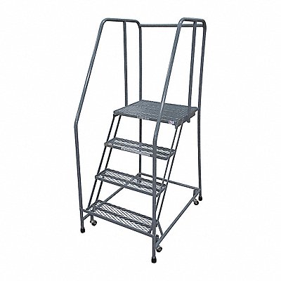 Rolling Ladder Steel 70In. H. Gray MPN:1504R1820A3E20B3C1P6