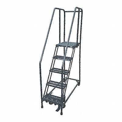 Rolling Ladder Steel 70In. H. Gray MPN:1504R1820A3E20B4W4C1P6