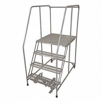 Rolling Ladder Steel 70In. H. Gray MPN:1504R1820A3E30B3C1P6