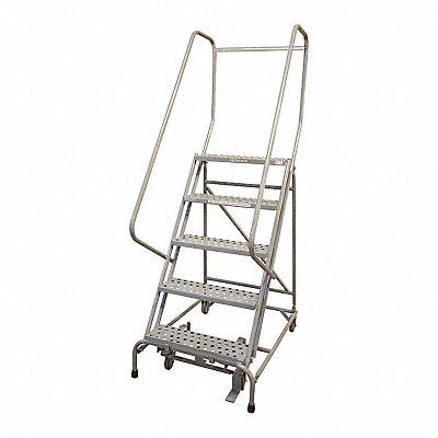 Rolling Ladder Steel 70In. H. Gray MPN:1504R3232A1E10B4W4C1P6