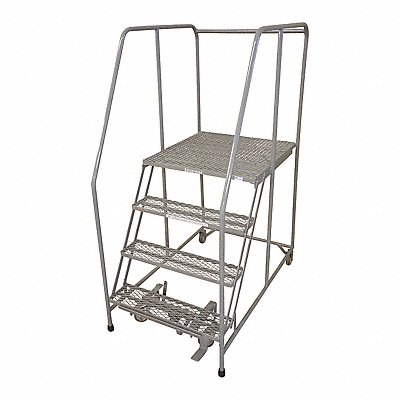 Rolling Ladder Steel 70In. H. Gray MPN:1504R3232A1E30B4W4C1P6