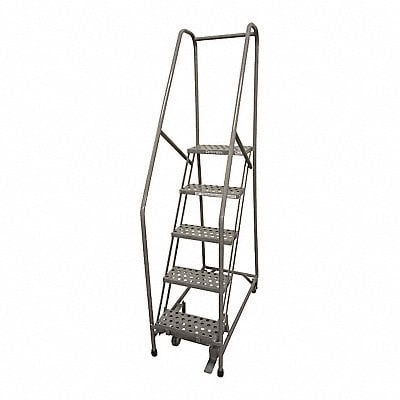 Rolling Ladder Steel 80In. H. Gray MPN:1505R1820A1E10B4W4C1P6