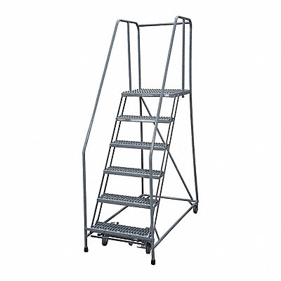 Rolling Ladder Steel 90In. H. Gray MPN:1506R1824A1E20B4W4C1P6