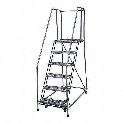 Rolling Ladder Steel 90In. H. Gray MPN:1506R1824A3E20B4W4C1P6