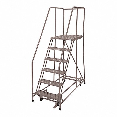 Rolling Ladder Steel 90In. H. Gray MPN:1506R1824A6E30B4W4C1P6