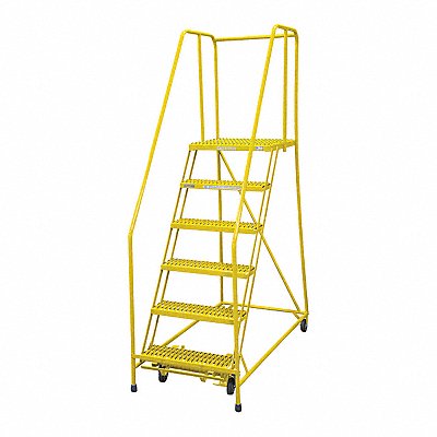 Rolling Ladder Steel 90In. H. Yellow MPN:1506R2630A1E20B4W4C2P6