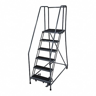 Rolling Ladder Steel 90In. H. Gray MPN:1506R2630A2E10B4W5C1P6