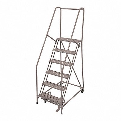 Rolling Ladder Steel 90In. H. Gray MPN:1506R2630A6E10B4W5C1P6