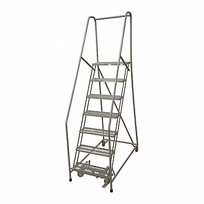 Rolling Ladder Steel 100In. H. Gray MPN:1507R1824A1E10B4W4C1P6