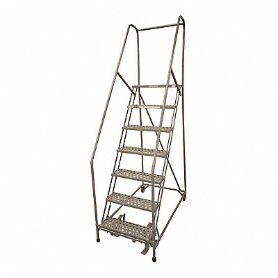 Rolling Ladder Steel 100In. H. Gray MPN:1507R2630A6E10B4W5C1P6