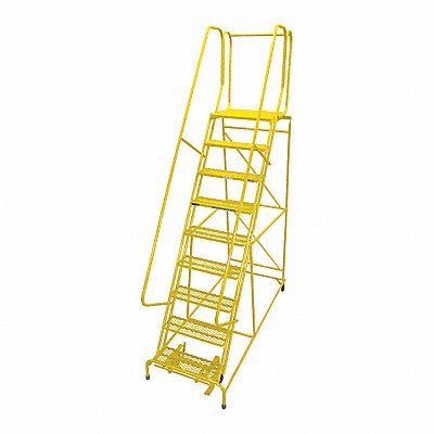 Rolling Ladder Steel 120In. H. Yellow MPN:1509R2632A3E20B4W4C2P6