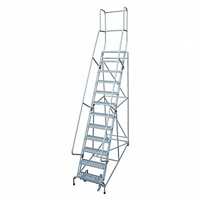 Rolling Ladder 150 in.H 12 Steps 59 deg. MPN:1512R2632A2E30B4W4C1P3