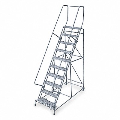 Rolling Ladder Hndrl Platfm 90 In H MPN:1709R2632A1E12B4W4C1P6