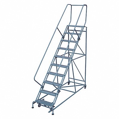 Rolling Ladder 130 in.H 10 Steps 450 lb. MPN:1710R2632A6E24B4W5C1P6