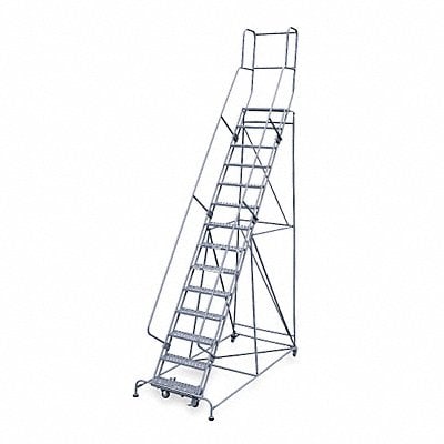 Rolling Ladder Hndrl Pltfm 140 In H MPN:1714R2642A1E12B4W4C1P3