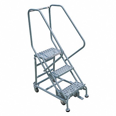 Rolling Ladder 60 in H 3 Steps 50 deg. MPN:2103R1820A3E12B4W5C1P6