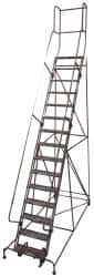 Steel Rolling Ladder: 15 Step MPN:D0470039-21