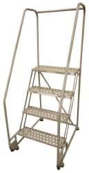 Steel Tilt & Roll Rolling Ladder: 3 Step MPN:D0920121-21