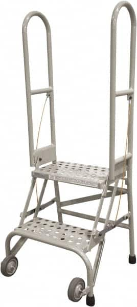 Steel Rolling Ladder: 2 Step MPN:SAS2A6E1