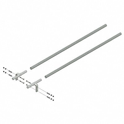 Dual Track Section and Bracket 4 ft L MPN:GT1004-DT-KIT