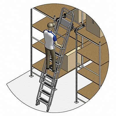 Stationary Dual Track Ladder 85 to 95 In MPN:7406A5-S C1 P3 KIT