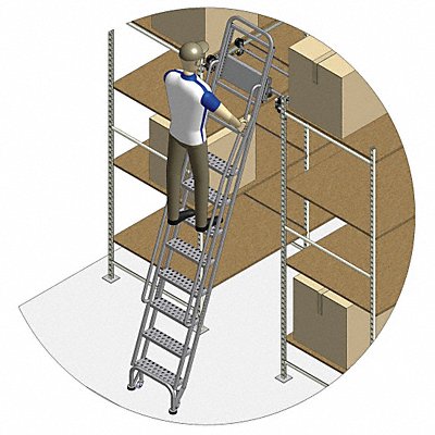 Stationary Dual Track Ladder 85 to 95 In MPN:7406A6-S C1 P3 KIT