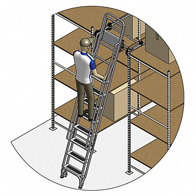 Stationary Dual Track Ladder 95 to105 In MPN:7407A5-S C1 P3 KIT