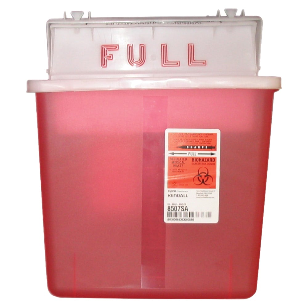 Unimed Sharpstar Container With Counter Balanced Lid, 5 Quart, Transparent Red (Min Order Qty 5) MPN:K5SS1007SA