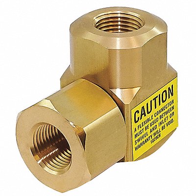 Swivel 90 Deg Brass 3/8 in FNPT Inlet MPN:1935-1