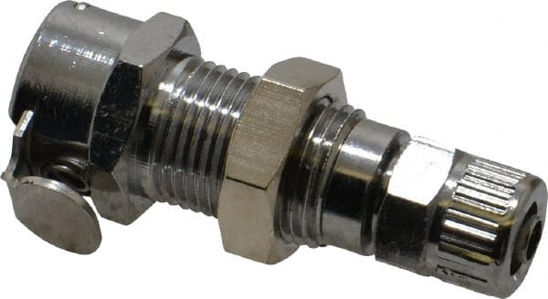 Push-to-Connect Tube Fitting: Coupling Body, Straight, 1/4