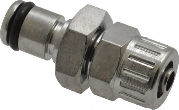 Push-to-Connect Tube Fitting: Coupling Insert, Straight, 1/4