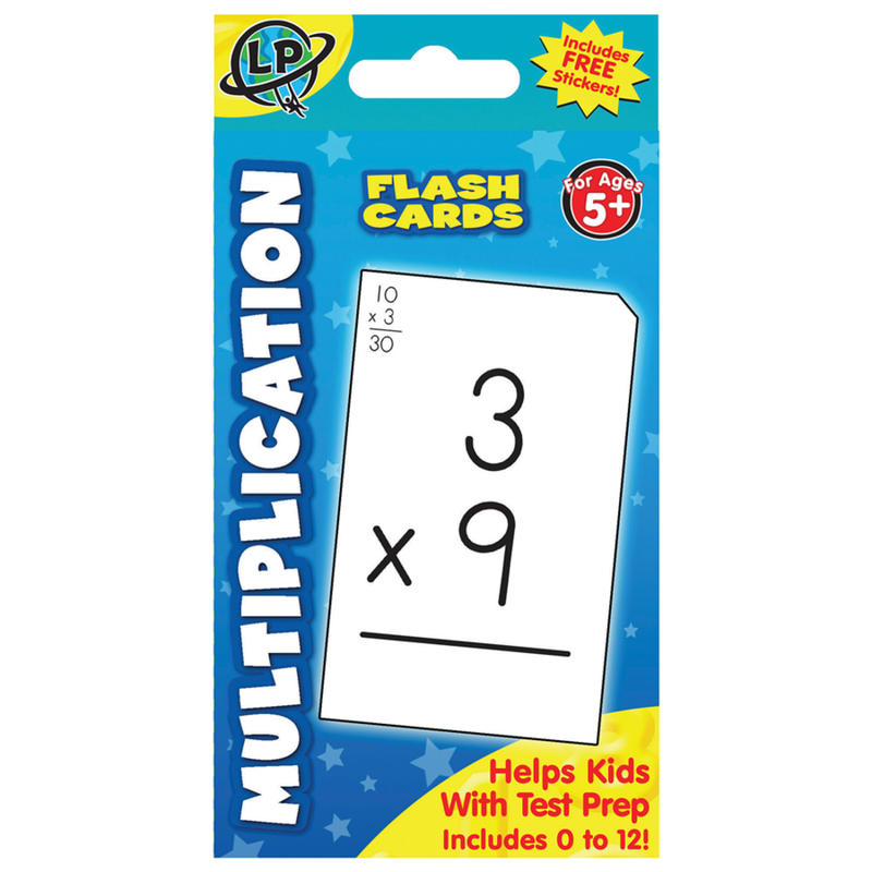 Learning Playground Flash Cards, Multiplication, Pack Of 55 (Min Order Qty 46) MPN:480331-AQOQ