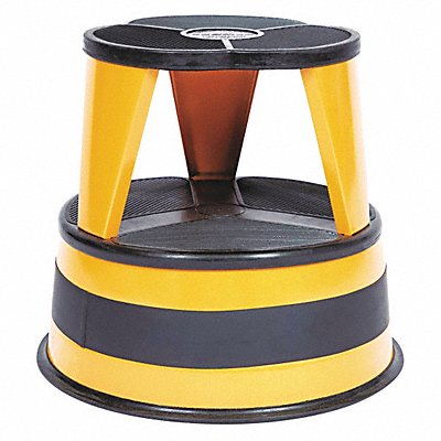 Step Stool 2 Step Steel Rolling Orange MPN:1001-30