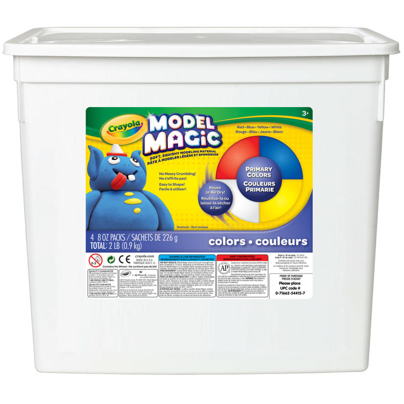 Crayola Model Magic, 2 Lb, Bucket Of 4 Assorted Colors (Min Order Qty 4) MPN:57-4415