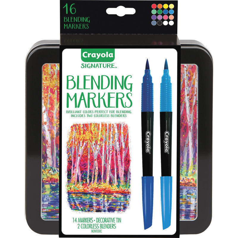 Crayola Signature Blending Markers - 16 / Set (Min Order Qty 3) MPN:586502