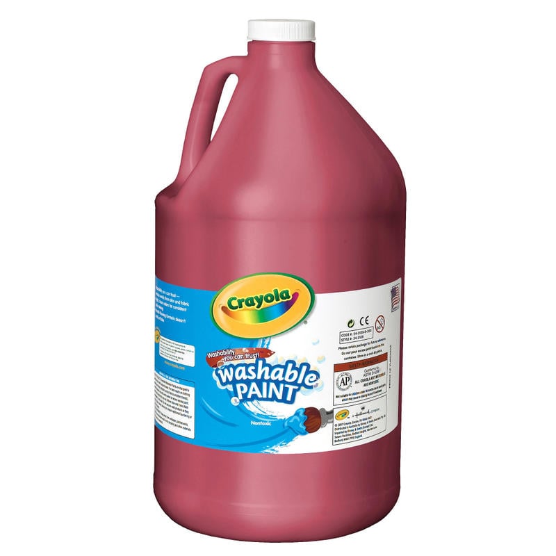 Crayola Washable Paint, Red, Gallon (Min Order Qty 3) MPN:54-2128-038