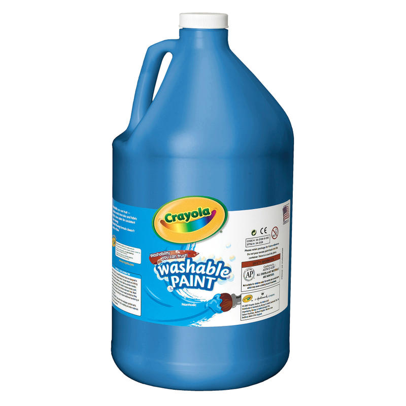 Crayola Washable Paint, Blue, Gallon (Min Order Qty 3) MPN:54-2128-042