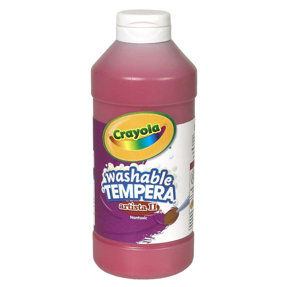 Crayola Artista II Tempera Paint, 16 Oz, Red (Min Order Qty 16) MPN:54-3115-038