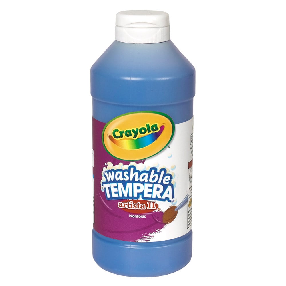 Crayola Artista II Tempera Paint, 16 Oz, Ultra Blue (Min Order Qty 16) MPN:54-3115-042