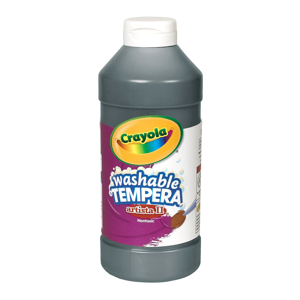 Crayola Artista II Tempera Paint, 16 Oz, Black (Min Order Qty 15) MPN:54-3115-051