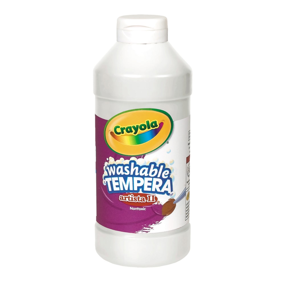 Crayola Artista II Tempera Paint, 16 Oz, White (Min Order Qty 15) MPN:54-3115-053