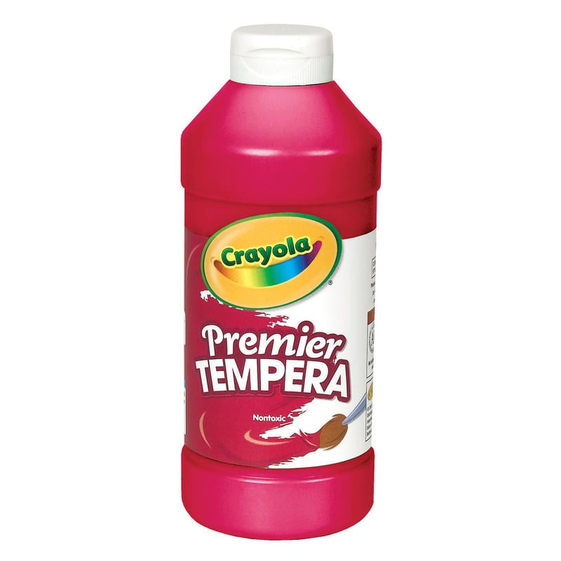 Crayola Premier Tempera Paint, Red (Min Order Qty 6) MPN:541216038