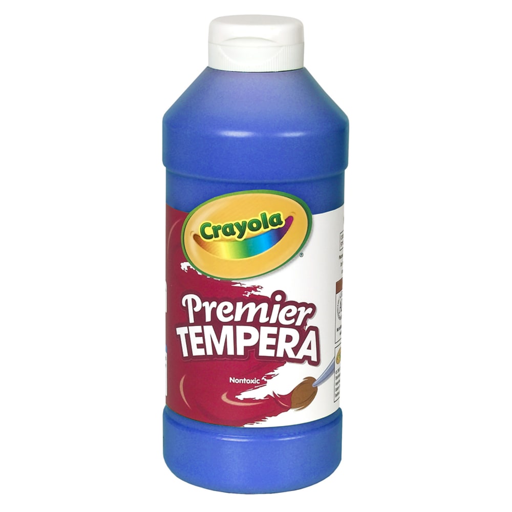 Crayola Premier Tempera Paint, 16 Oz, Blue (Min Order Qty 6) MPN:541216042